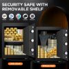 Picture of RXDSAFE 2.5 Cuft Safe Box, Digital Keypad Home Security Safe With Fireproof Waterproof Bag & Adjustable Shelf