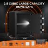 Picture of RXDSAFE 2.5 Cuft Safe Box, Digital Keypad Home Security Safe With Fireproof Waterproof Bag & Adjustable Shelf