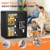 Picture of RXDSAFE 2.5 Cuft Safe Box, Digital Keypad Home Security Safe With Fireproof Waterproof Bag & Adjustable Shelf