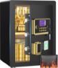 Picture of RYCUZO 3.5 Cuft Large Safe Box, Digital Keypad Home Security Safe With Fireproof Bag & Alarm System(Black)