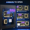 Picture of RYCUZO 3.5 Cuft Large Safe Box, Digital Keypad Home Security Safe With Fireproof Bag & Alarm System(Black)