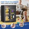 Picture of RXDSAFE 3.5 Cuft Large Safe Box, Digital Keypad Home Security Safe With Fireproof Bag & Alarm System(Black)