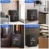 Picture of RYCUZO 3.5 Cuft Large Safe Box, Digital Keypad Home Security Safe With Fireproof Bag & Alarm System(Black)