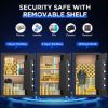 Picture of RXDSAFE 5.5 Cuft Large Safe Box, Digital Keypad Home Security Safe With Fireproof Bag & Alarm System(Black)