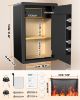 Picture of RYCUZO 6.5 Cuft Large Safe Box, Digital Keypad Home Security Safe With Fireproof Waterproof Bag & Adjustable Shelf