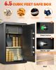 Picture of RYCUZO 6.5 Cuft Large Safe Box, Digital Keypad Home Security Safe With Fireproof Waterproof Bag & Adjustable Shelf