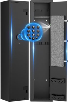 Picture of RXDSAFE 2-4 Long Gun Safes, Gun Cabinets for Home Storage of Rifle and Pistols, Quick Access Rifle Safe with Alarm System & Gun Racks