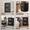 Picture of RXDSAFE 5.6 Cuft Large Double Door Safe Box, Digital Keypad Home Security Safe With Fireproof Waterproof Bag & Adjustable Shelf