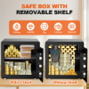 Picture of RYCUZO 2.5 Cuft Safe Box, Digital Keypad Home Security Safe With Fireproof Waterproof Bag & Adjustable Shelf