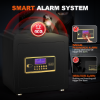 Picture of RYCUZO 2.5 Cuft Safe Box, Digital Keypad Home Security Safe With Fireproof Waterproof Bag & Adjustable Shelf