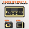Picture of RYCUZO 2.5 Cuft Safe Box, Digital Keypad Home Security Safe With Fireproof Waterproof Bag & Adjustable Shelf