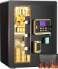 Picture of RYCUZO 4.5 Cuft Large Safe Box, Digital Keypad Home Security Safe With Fireproof Waterproof Bag & Adjustable Shelf