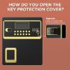 Picture of RYCUZO 4.5 Cuft Large Safe Box, Digital Keypad Home Security Safe With Fireproof Waterproof Bag & Adjustable Shelf