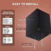 Picture of RYCUZO 4.5 Cuft Large Safe Box, Digital Keypad Home Security Safe With Fireproof Waterproof Bag & Adjustable Shelf