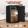 Picture of RYCUZO 5.5 Cuft Large Safe Box, Security Home Safe with Interior Safe Lock Box, Fireproof Waterproof Document Bag, Electronic Keypad Digital Lock, for House Office