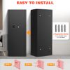 Picture of RYCUZO 12-15 Gun Cabinet, Quick Access Long Gun Safe for Home Rifles and Pistols, Large Unassembled Rifle Safe with Removable Shelves, Digital Keypad, Pegboard